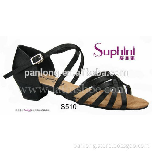 Suede Leather Sole Children Girls Dance Shoe